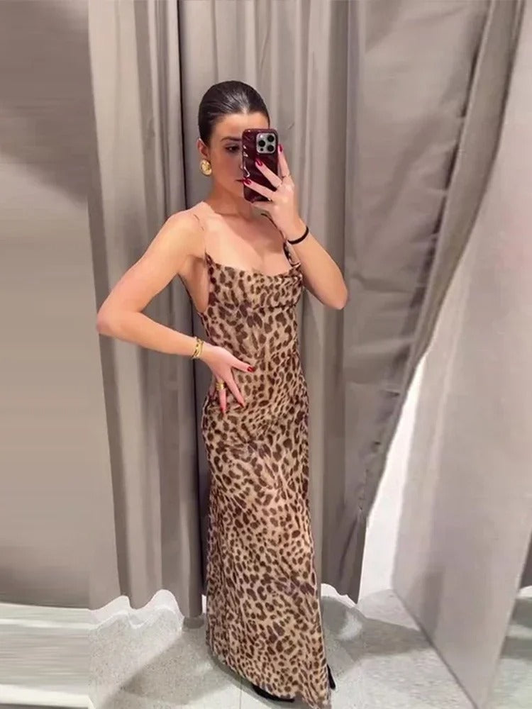Leopard Maxi Dress by Regina Vogue